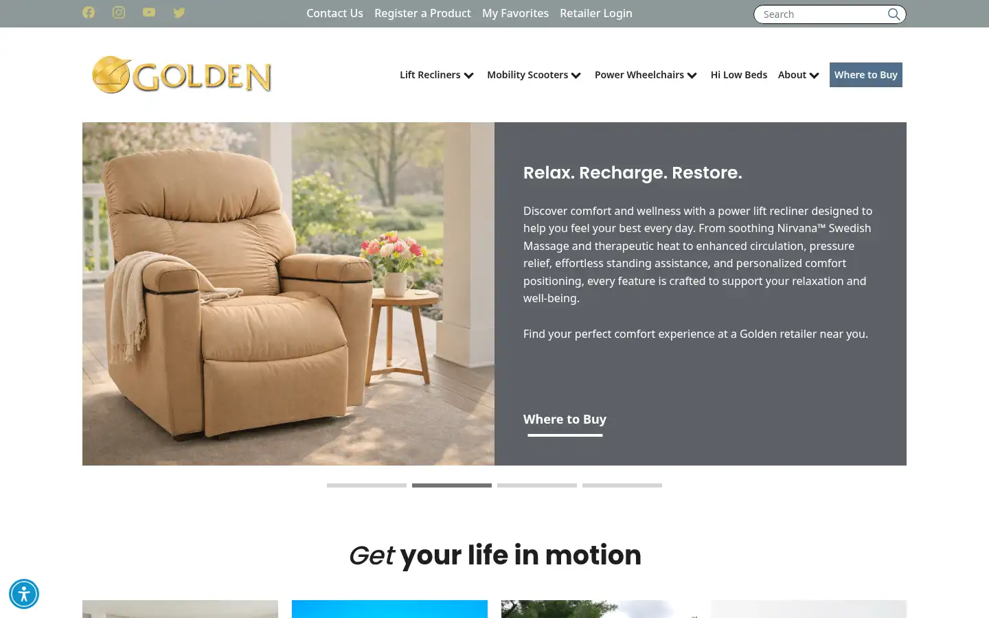 Screenshot of goldentech.com