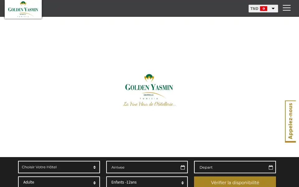Screenshot of goldenyasmin.com