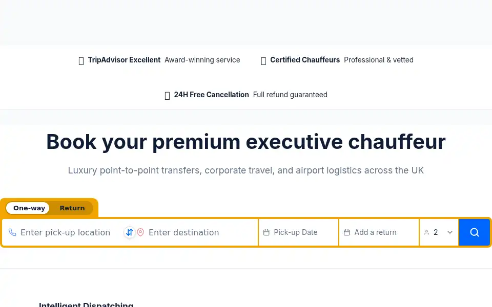 Screenshot of goldfinchexecutive.co.uk