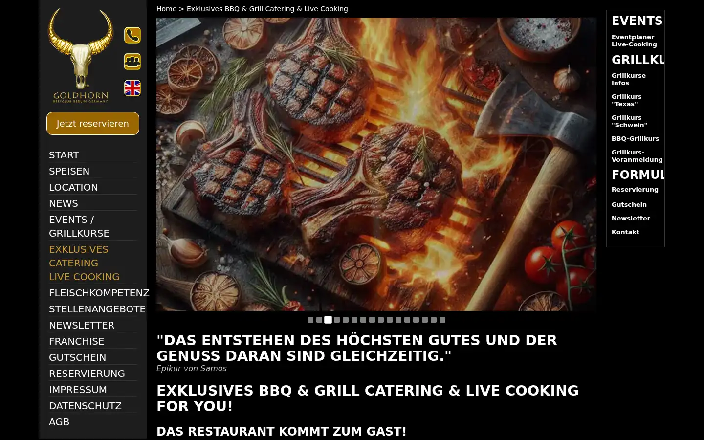 Screenshot of goldhorn-beefclub.de