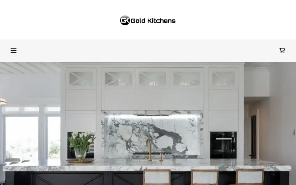 Screenshot of goldkitchens.co.nz