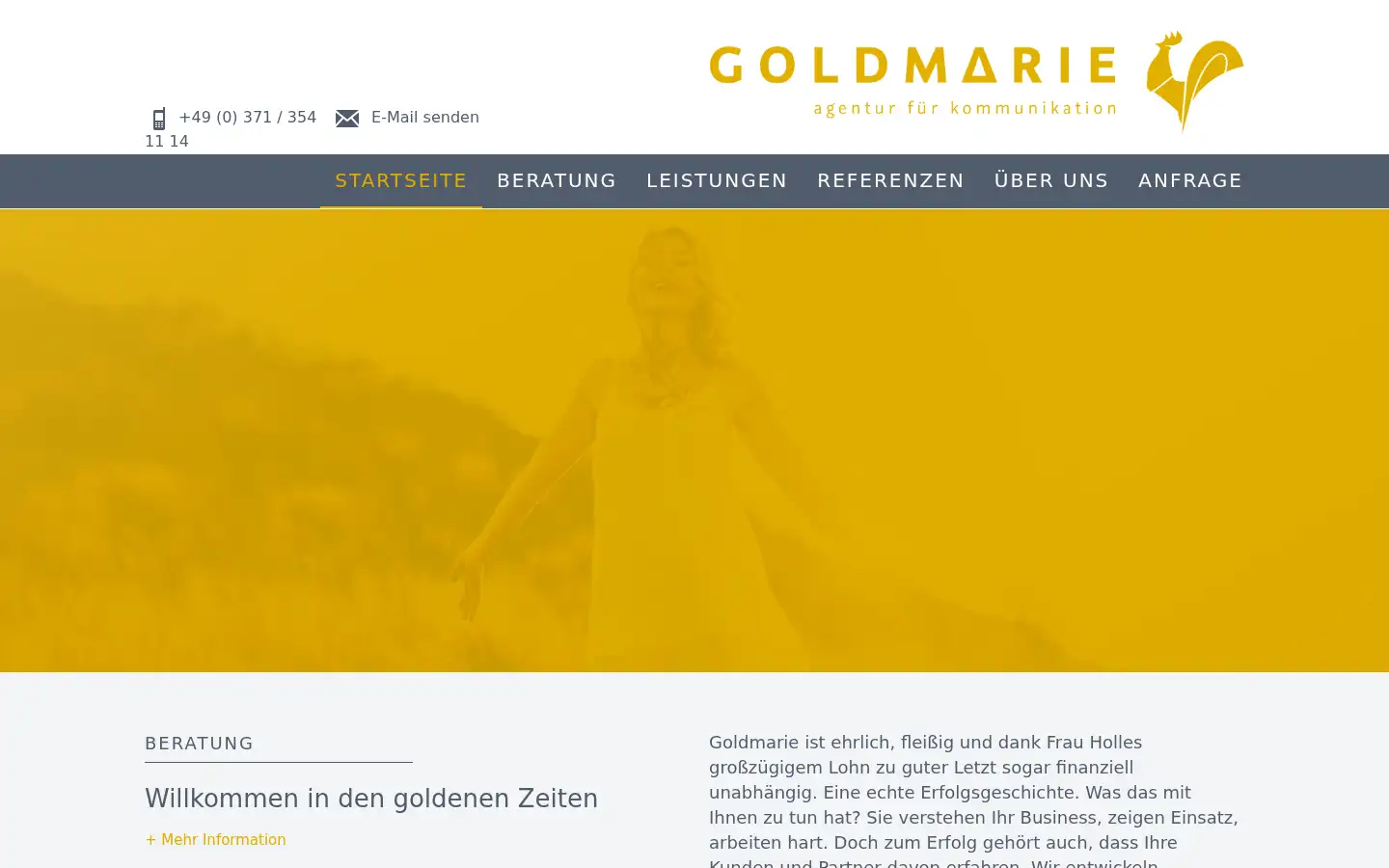 Screenshot of goldmarie.de