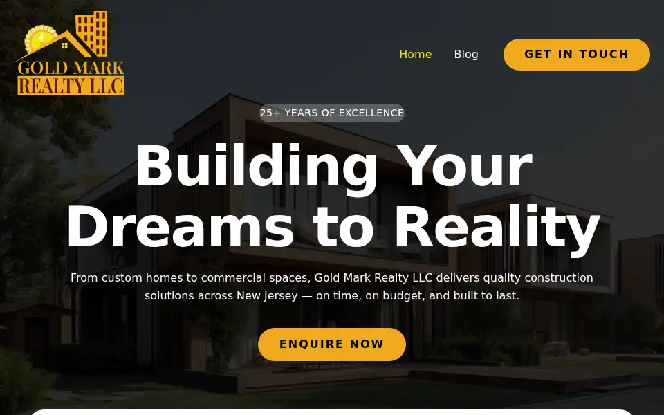 Screenshot of goldmarkrealtyllc.com