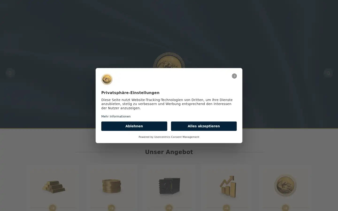 Screenshot of goldrevolution.com