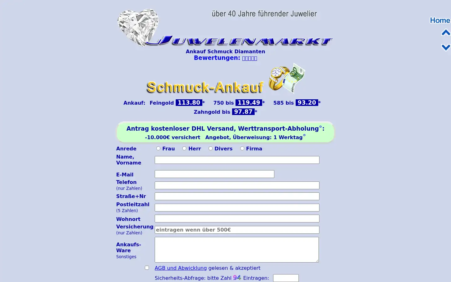 Screenshot of goldschmuck-ankauf.de