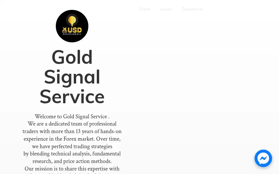 Screenshot of goldsignalservice.com
