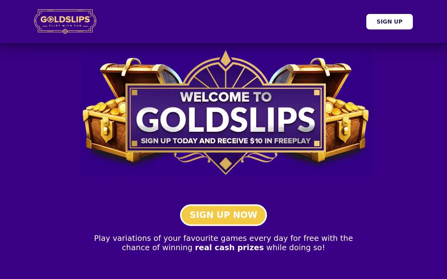 Screenshot of goldslips.com
