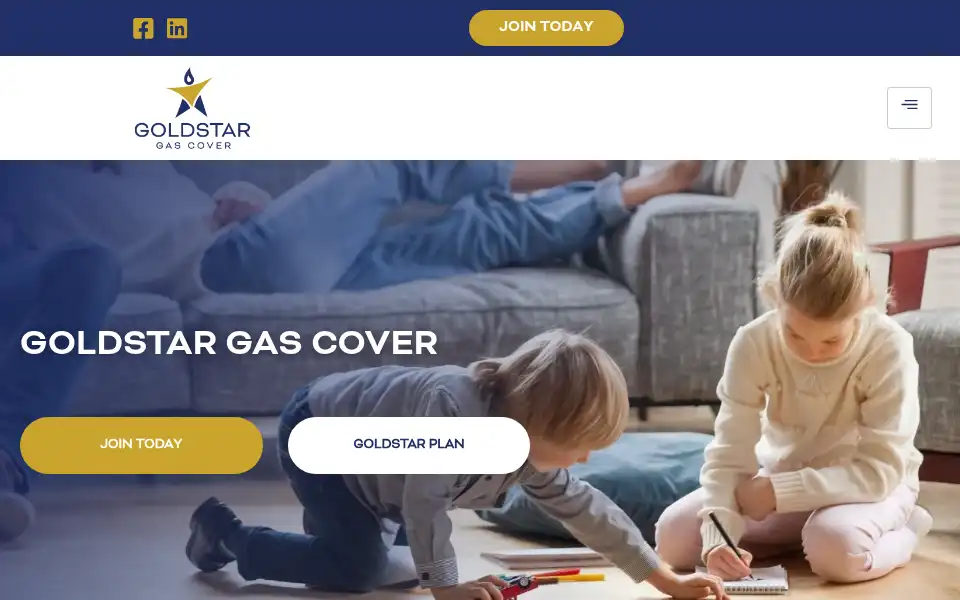 Screenshot of goldstargascover.co.uk