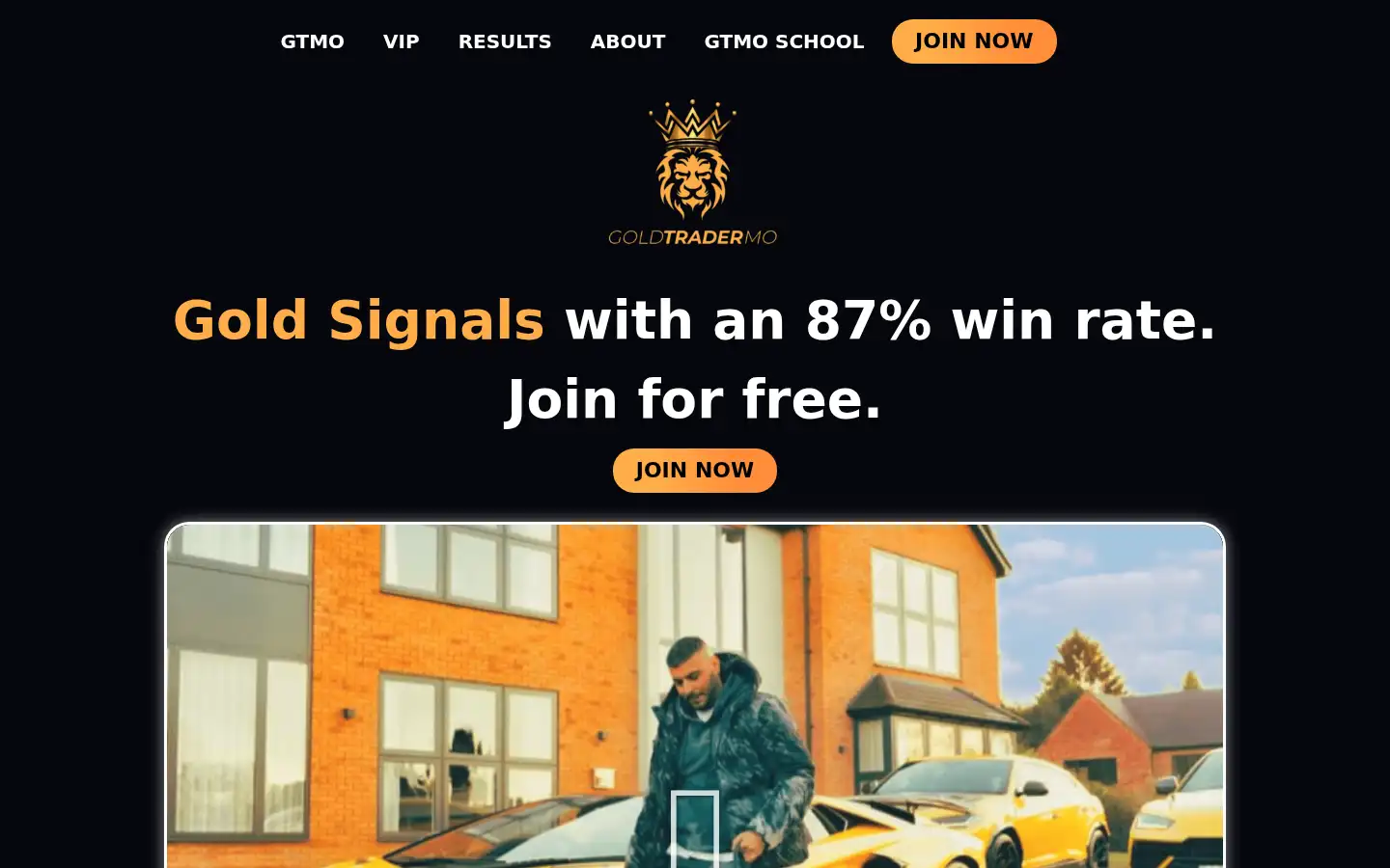 Screenshot of goldtradermo.com