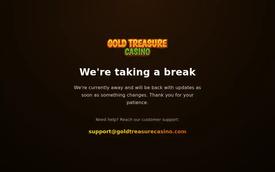 Screenshot of goldtreasurecasino.com