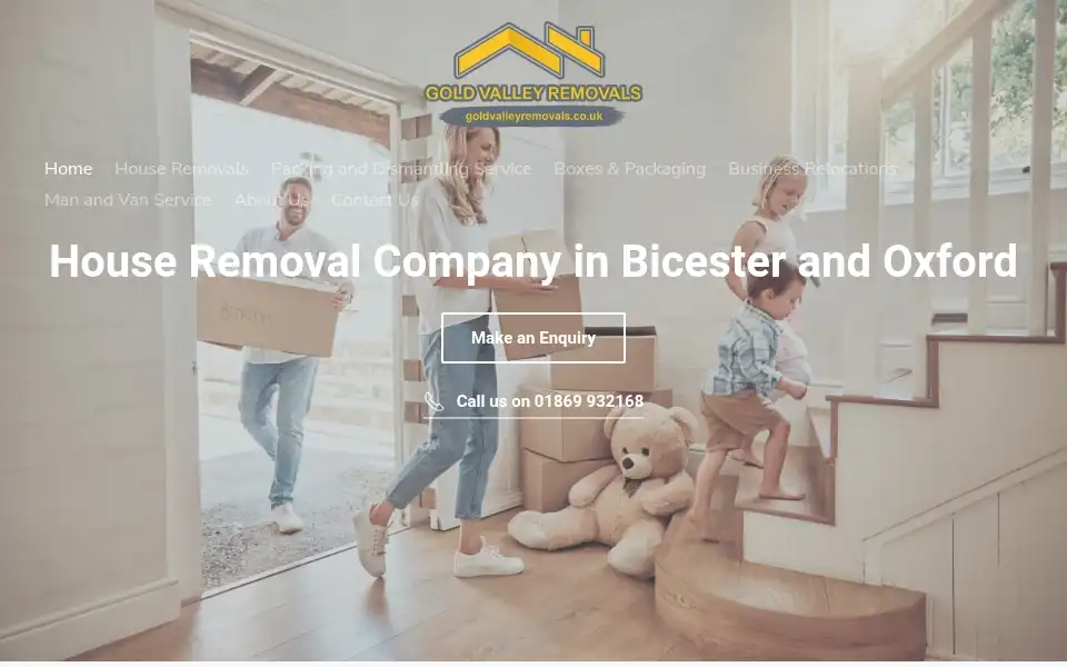 Screenshot of goldvalleyremovals.co.uk