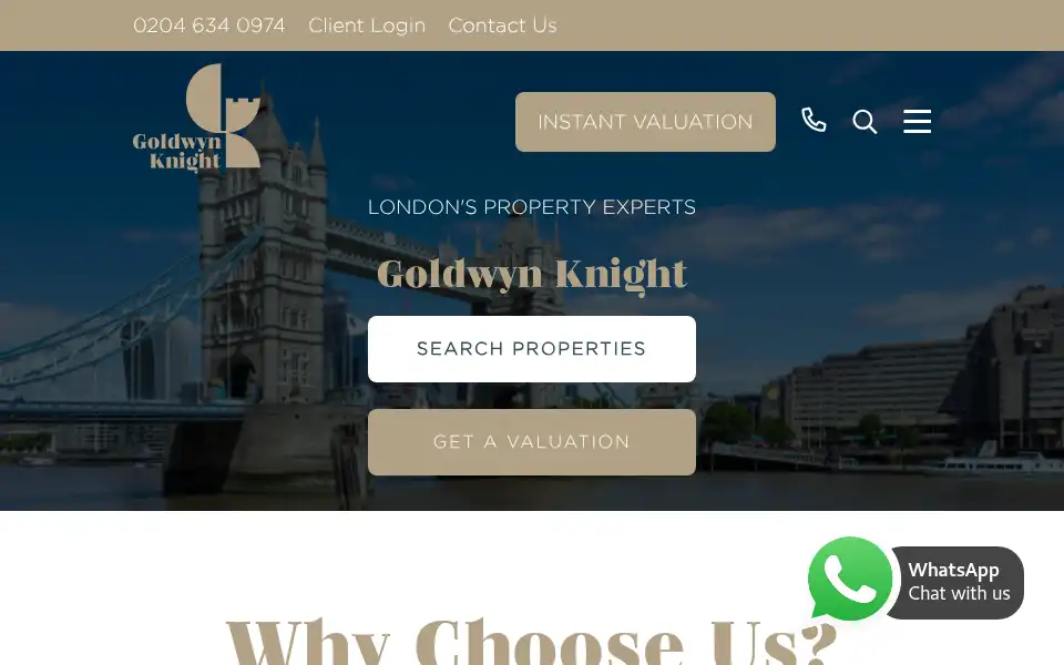 Screenshot of goldwynknight.co.uk