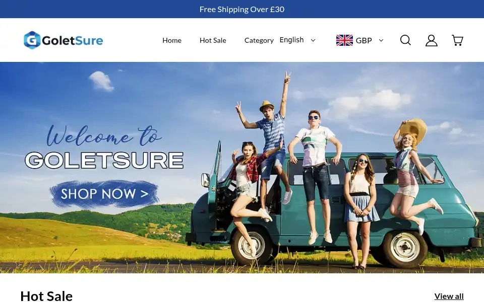 Screenshot of goletsure.com