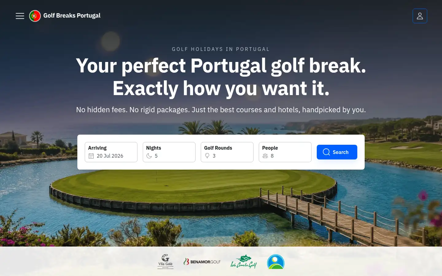 Screenshot of golfbreaks.pt