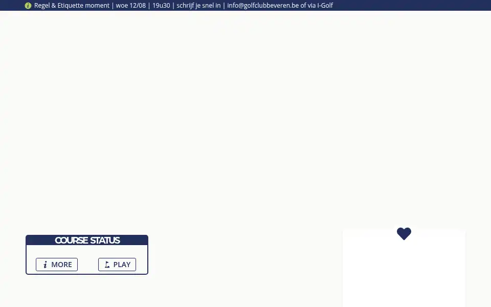 Screenshot of golfclubbeveren.be