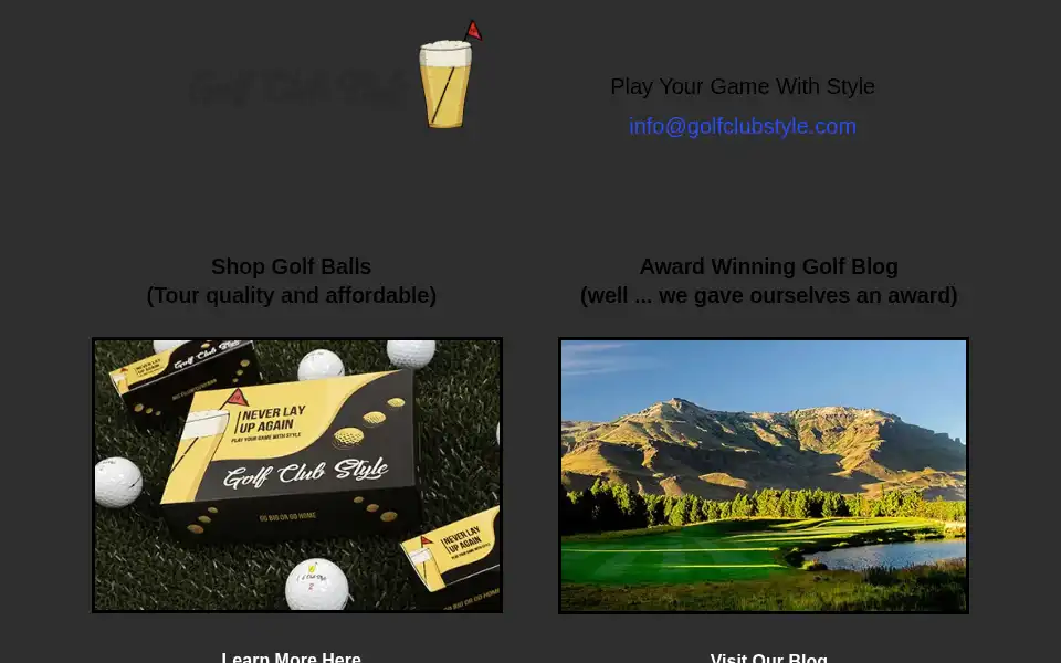 Screenshot of golfclubstyle.com