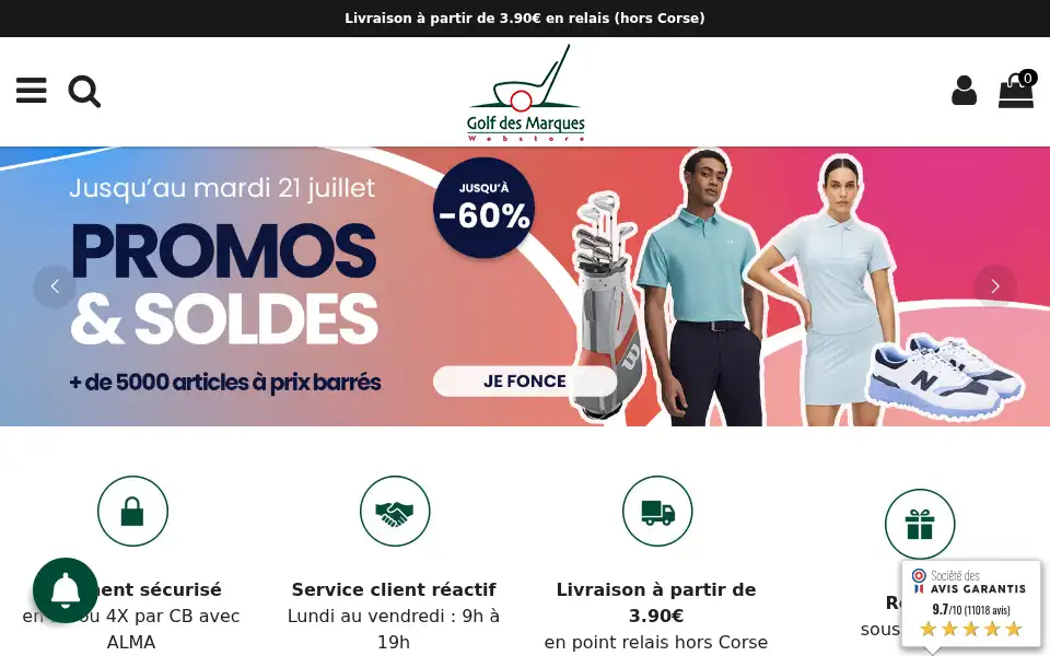 Screenshot of golfdesmarques.com