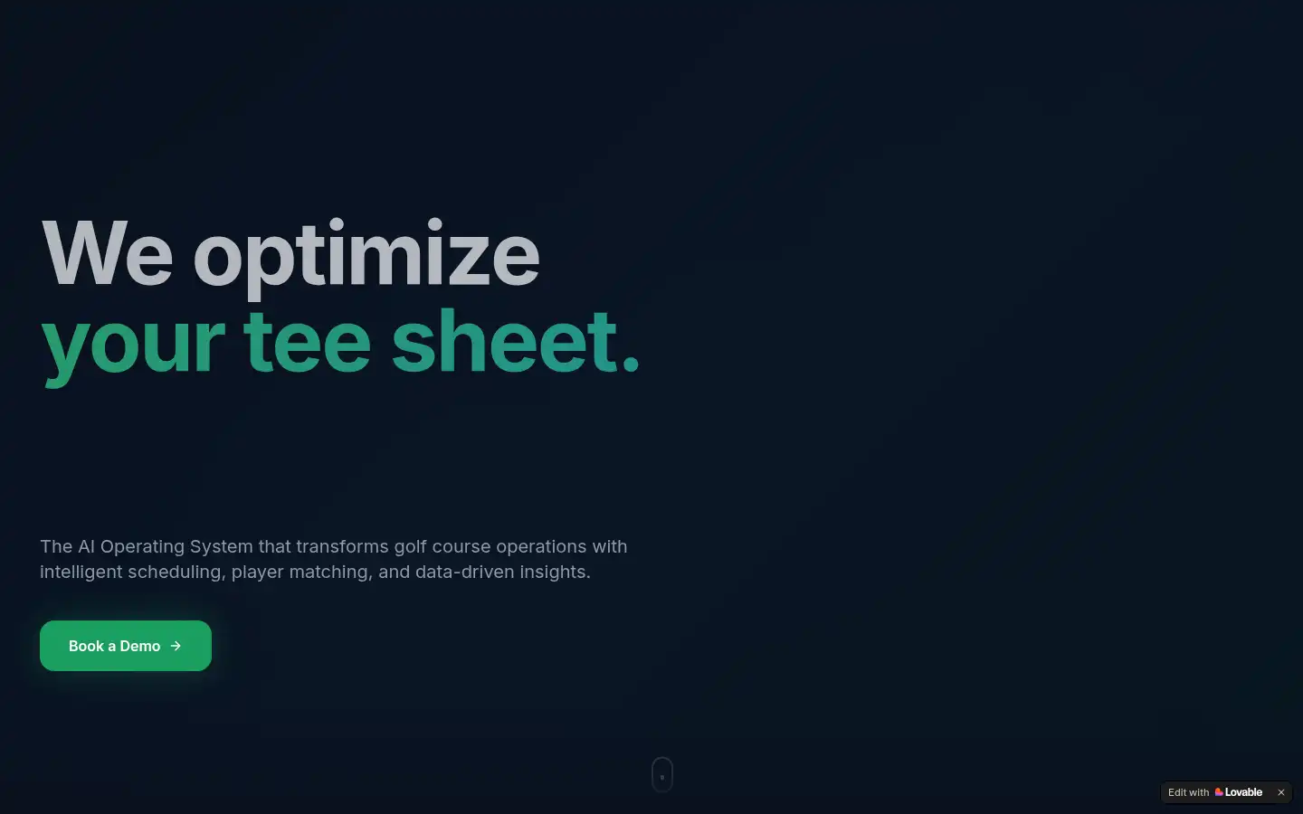 Screenshot of golfone.ai