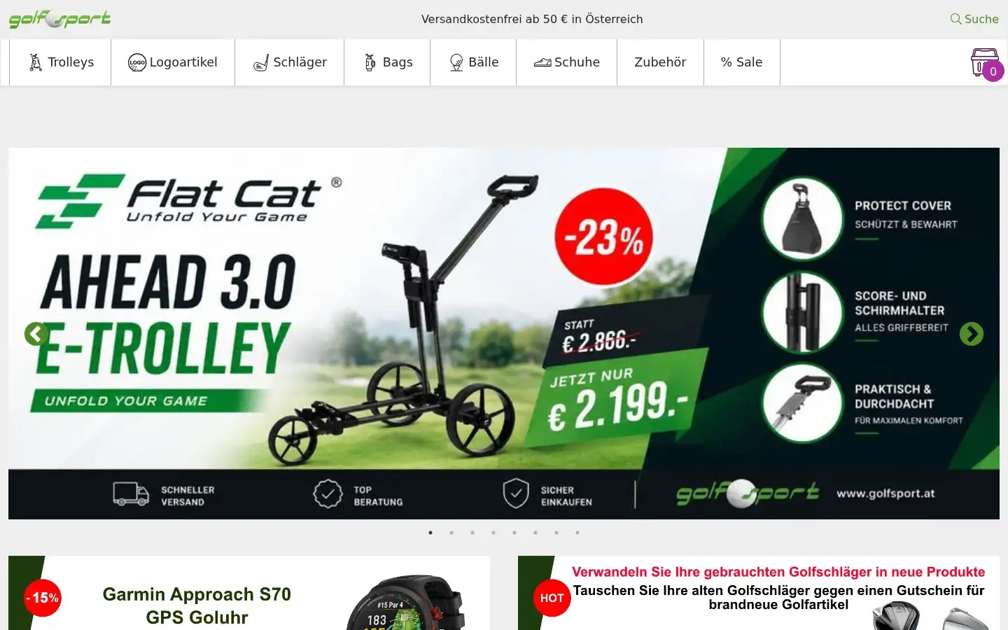 Screenshot of golfsport.at