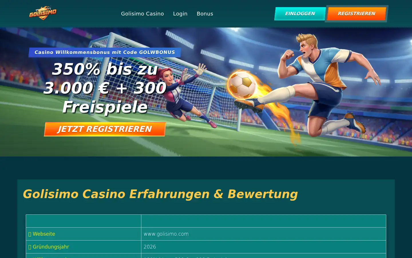 Screenshot of golisimo-de.de
