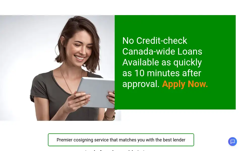 Screenshot of goloans.ca