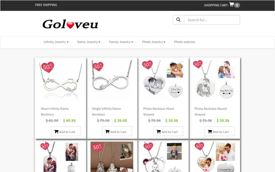 Screenshot of goloveu.com