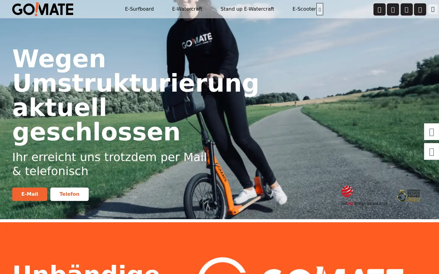 Screenshot of gomate.de