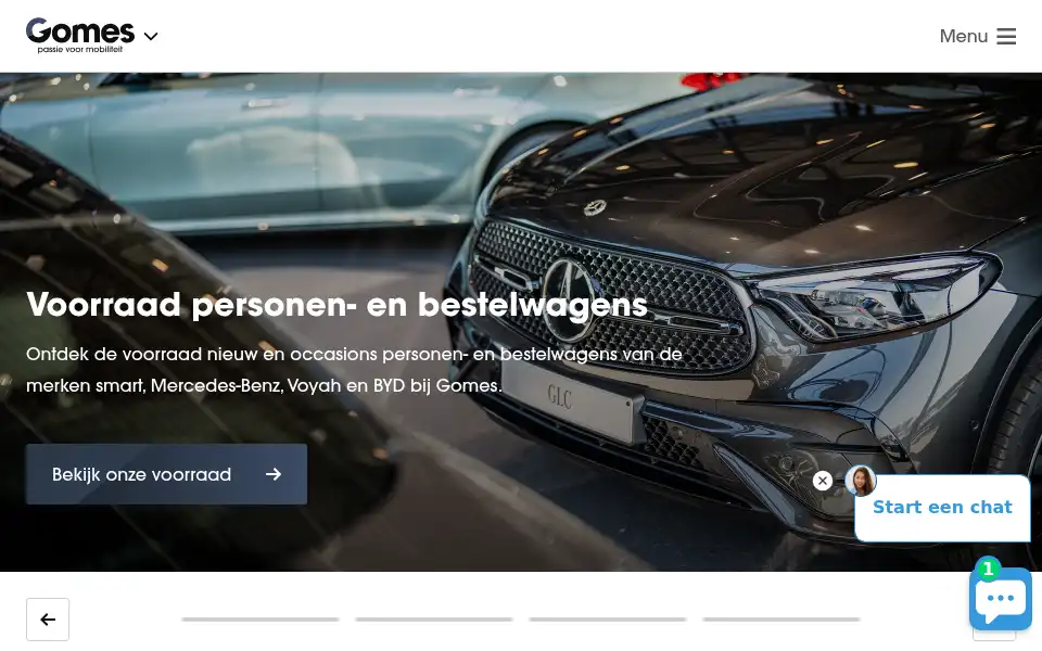 Screenshot of gomes.nl