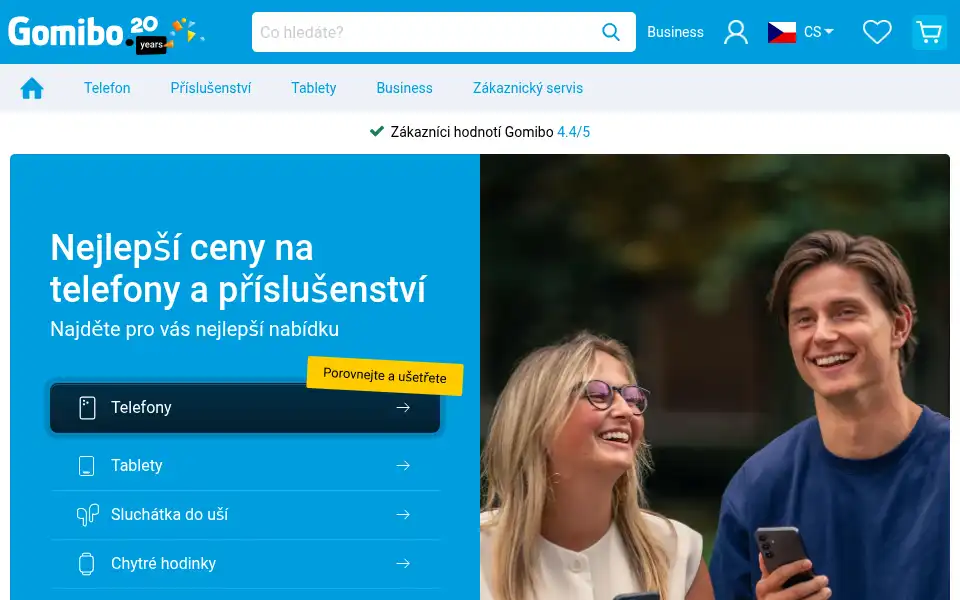 Screenshot of gomibo.cz