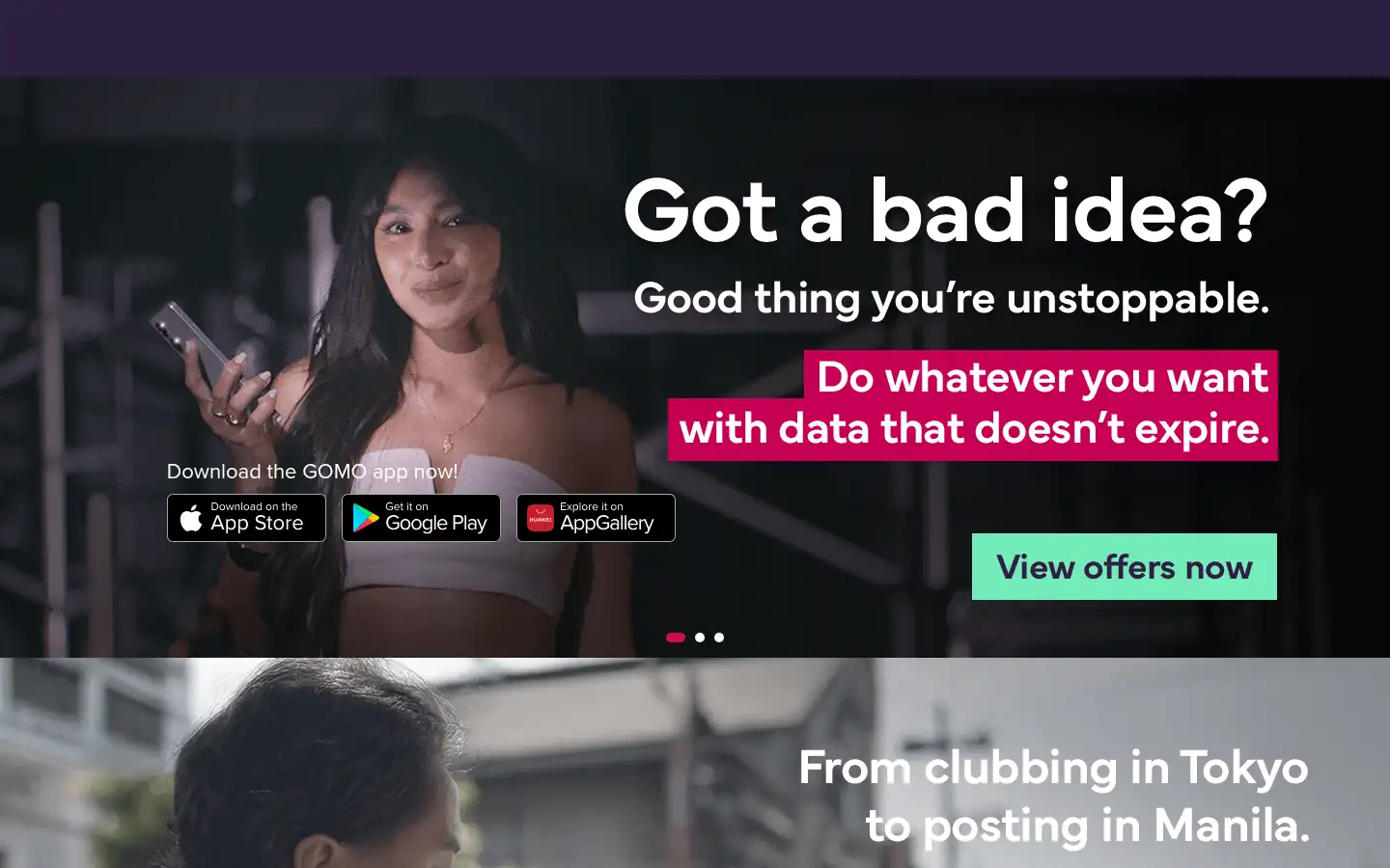 Screenshot of gomo.ph