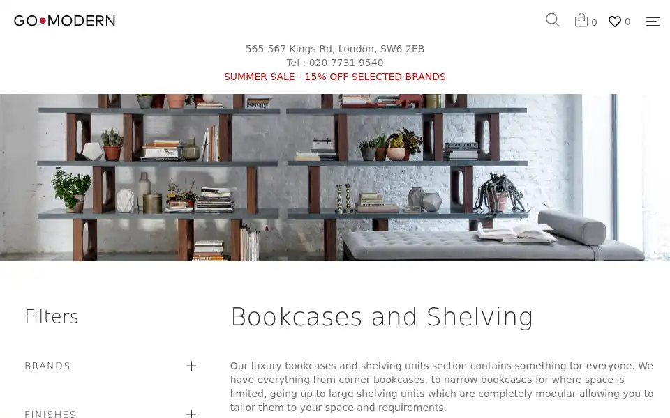 Screenshot of gomodern.co.uk