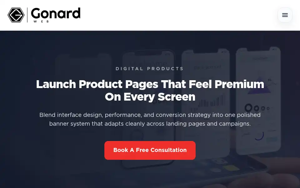 Screenshot of gonardweb.com