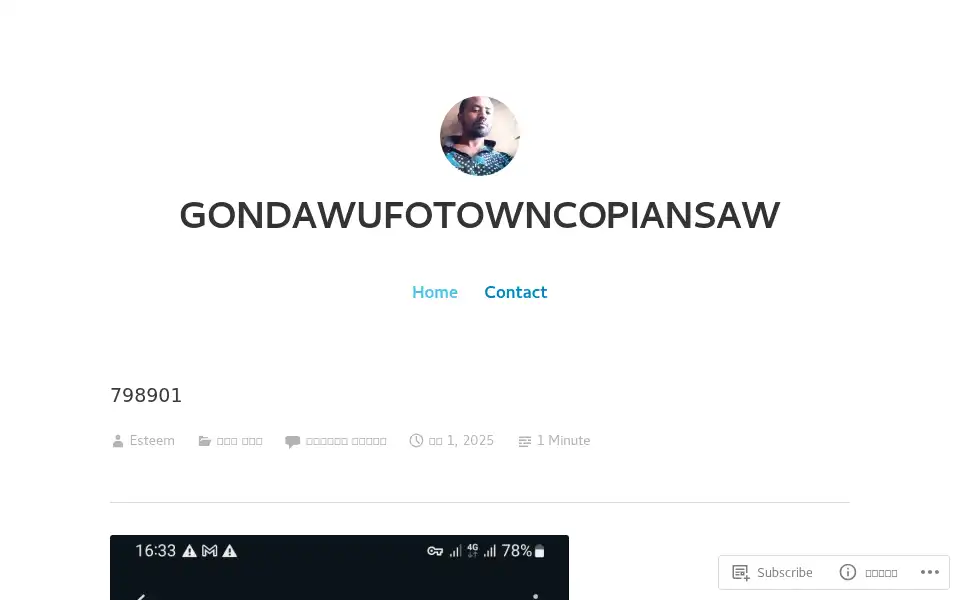 Screenshot of gondawufotowncopiansawblog.wordpress.com