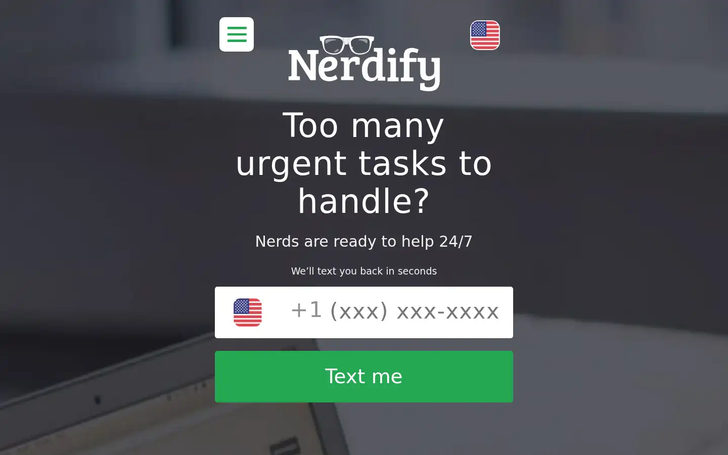 Screenshot of gonerdify.com