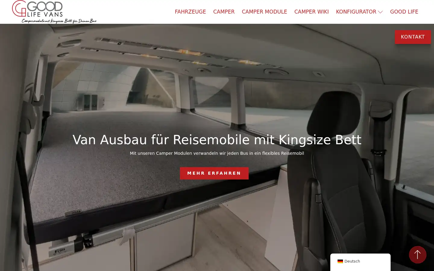 Screenshot of good-life-vans.de