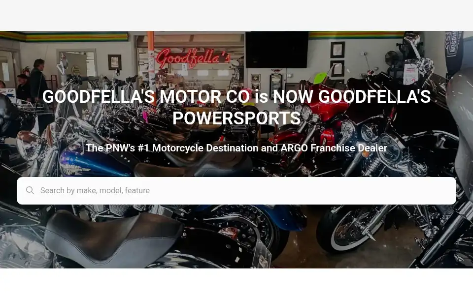 Screenshot of goodfellasmotorco.com
