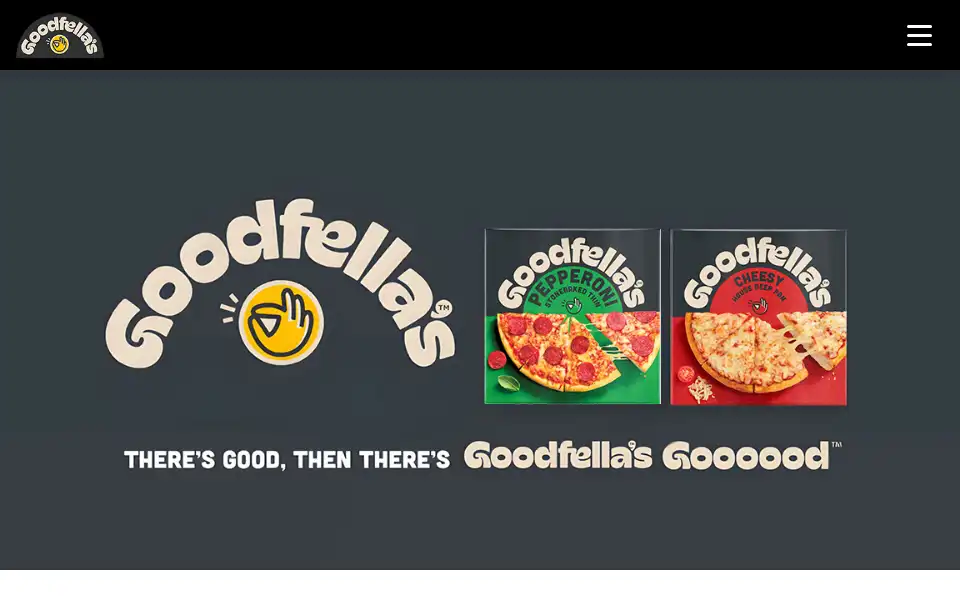 Screenshot of goodfellaspizzas.com