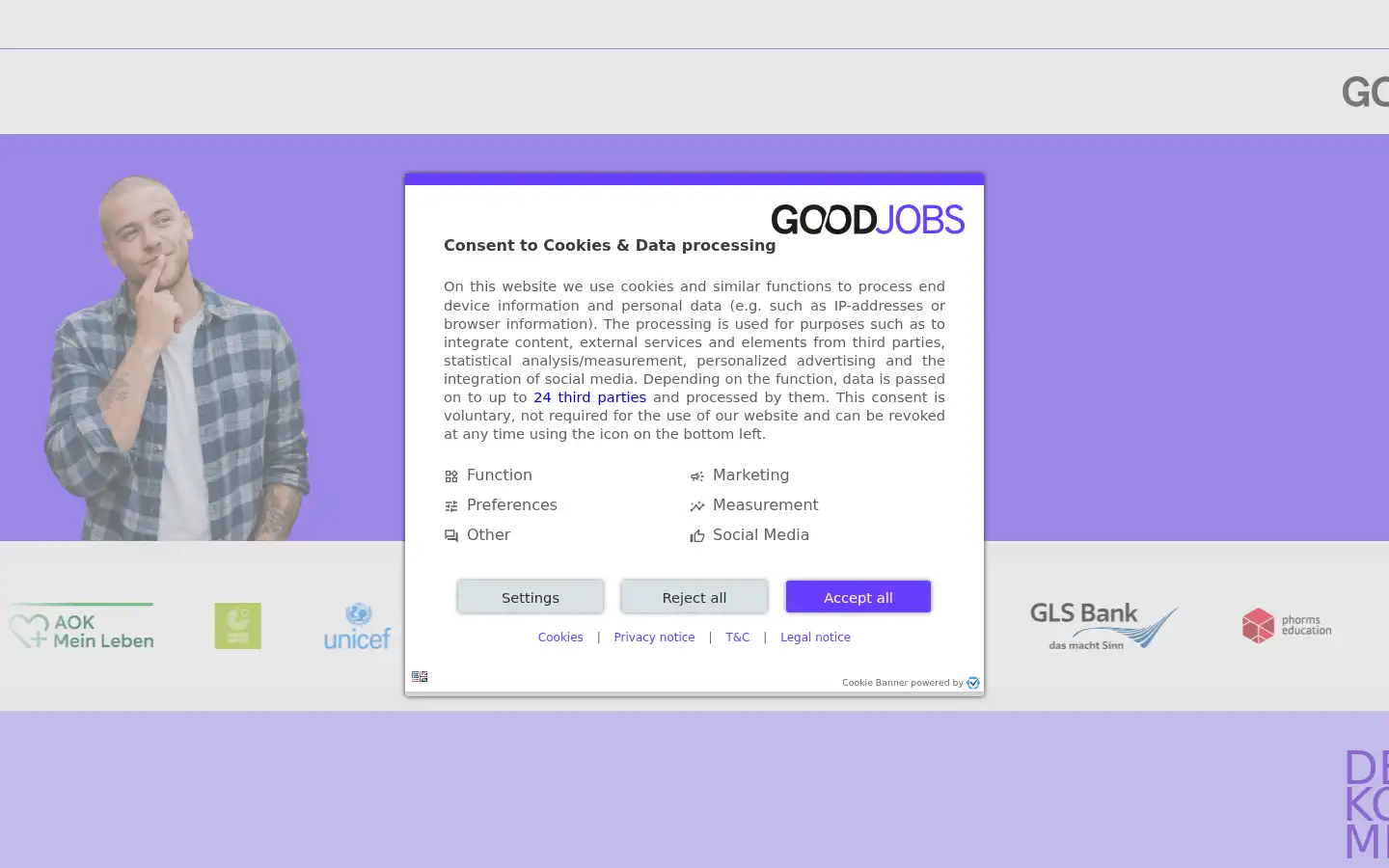 Screenshot of goodjobs.eu