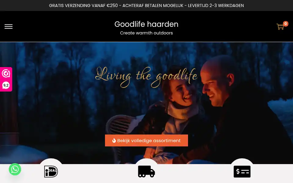 Screenshot of goodlifehaarden.nl