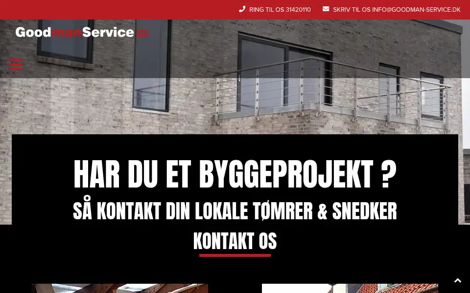 Screenshot of goodmanservice.dk