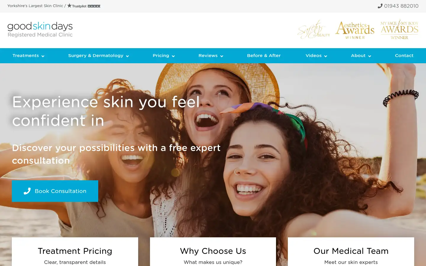 Screenshot of goodskindays.co.uk