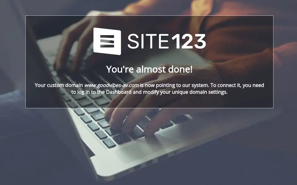 Screenshot of goodvibes-av.com