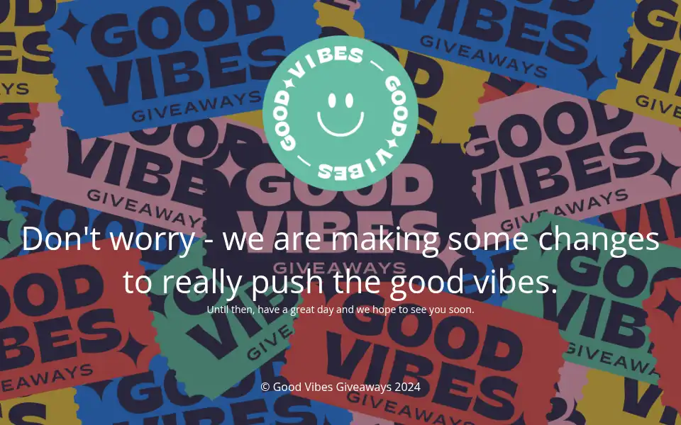 Screenshot of goodvibesgiveaways.com