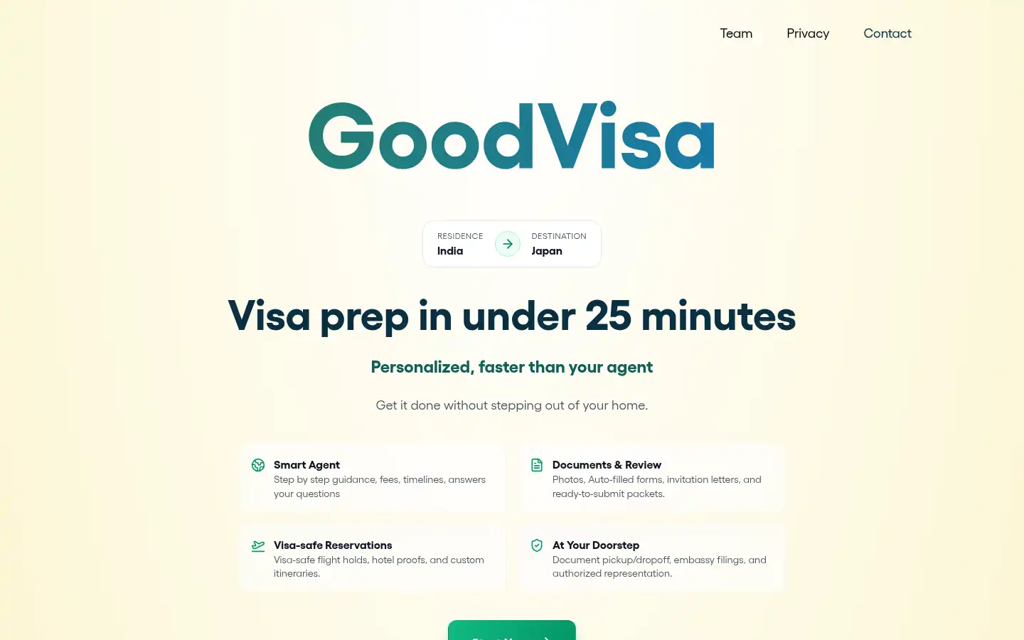 Screenshot of goodvisa.co