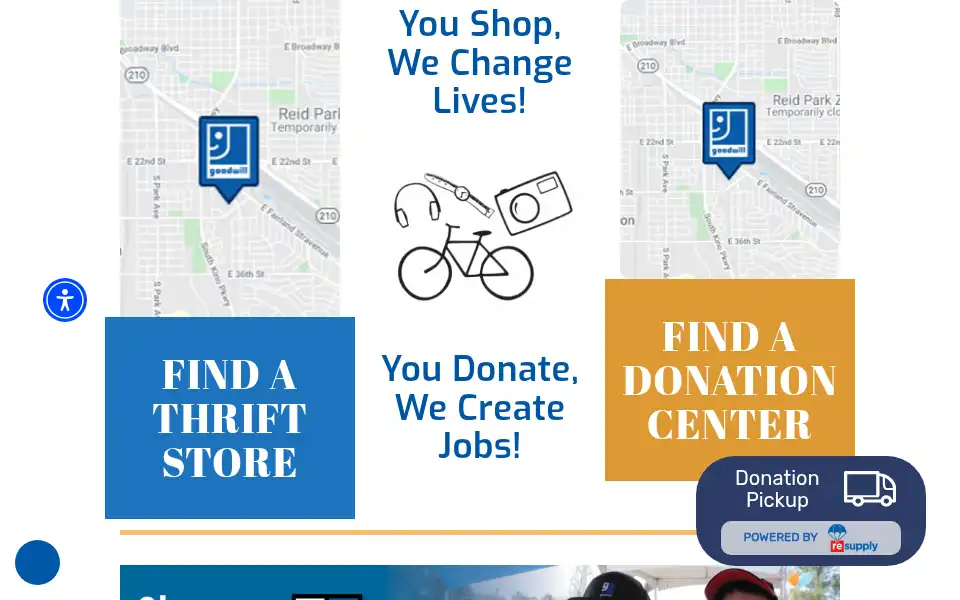 Screenshot of goodwillsouthernaz.org