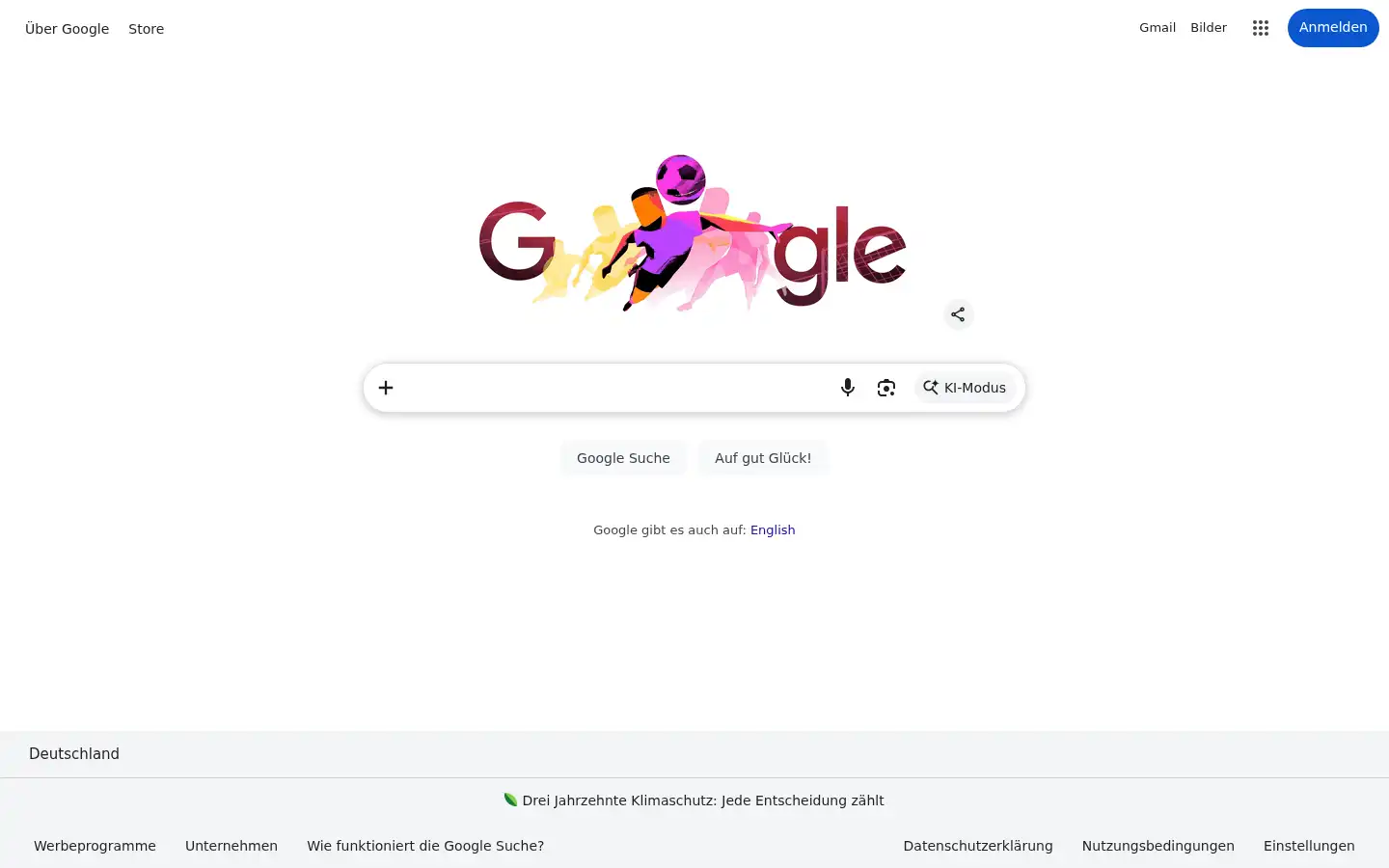 Screenshot of google.at