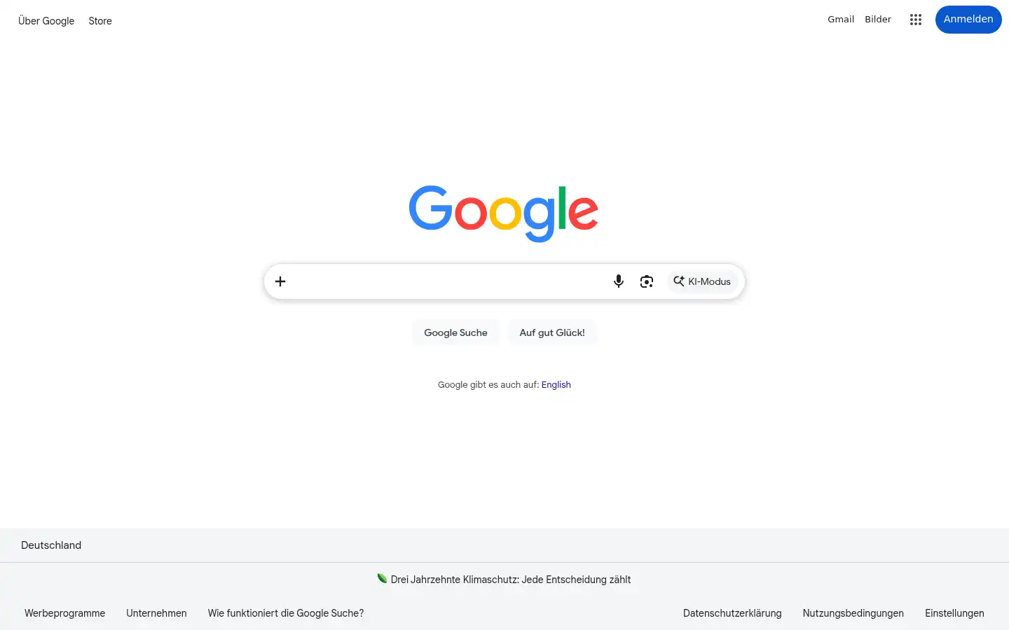 Screenshot of google.co.uk