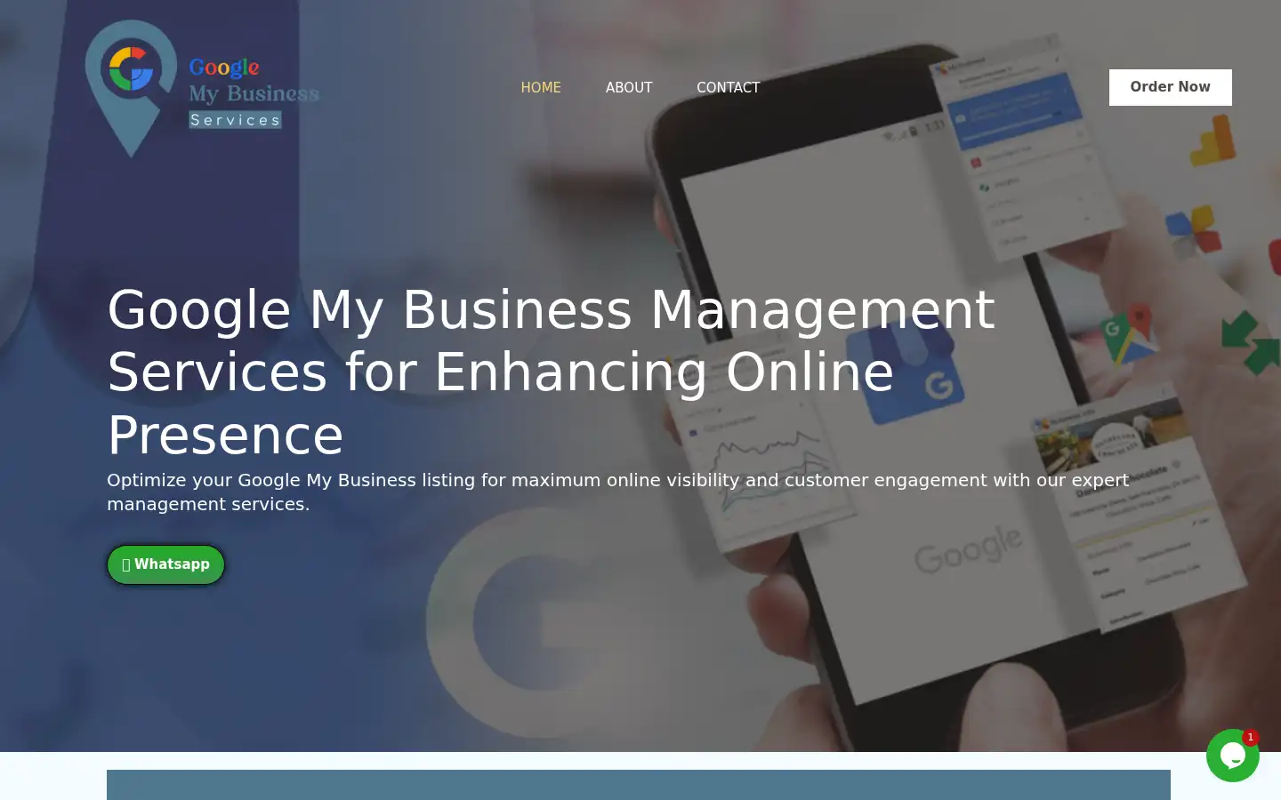 Screenshot of googlemybusinessservices.com