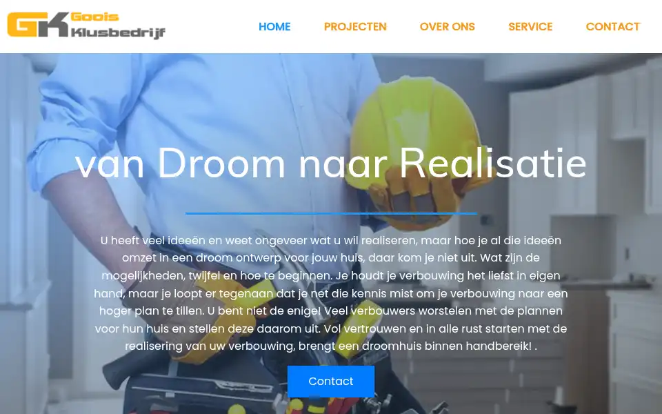 Screenshot of gooisklusbedrijf.nl