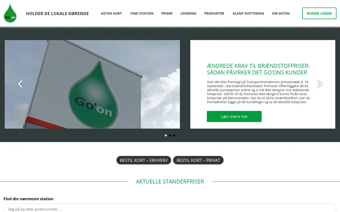 Screenshot of goongruppen.dk